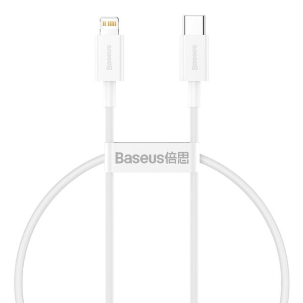 Baseus Superior Series Cable USB-C to Lightning, 20W, PD, 0,25m (white)