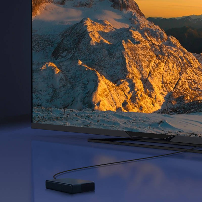 CABLU video Baseus High Definition, HDMI(T) la HDMI(T), versiunea 2.1, rezolutie maxima 8K UHD (7680 x 4320) la 60 Hz, conectori auriti, 1m, negru "CAKGQ-J01" (timbru verde 0.18 lei) - 6953156204157 - Image 4