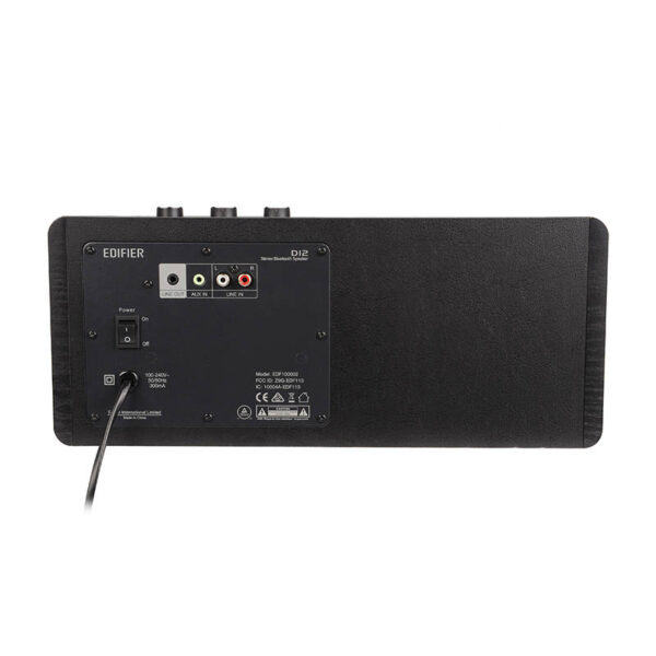 BOXE EDIFIER desktop bluetooth, RMS: 70W (2 x 20W, 2 x 15W), Bluetooth 5.0, RCA, AUX, Line-Out, black, "D12-BK"  (timbru verde 0.8 lei) - Image 4
