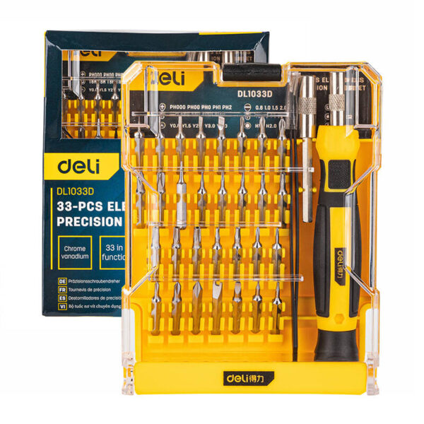 Precision Screwdriver set 33 pcs Deli Tools EDL1033D - Image 2