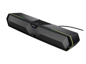 BOXE EDIFIER Gaming desktop, RMS: 5W (2.5W + 2.5W), Bluetooth 5.3, USB-A, RGB, sound card/ mic, dim. 485x70x80mm, black, "MG300-BK"  (timbru verde 0.8 lei)