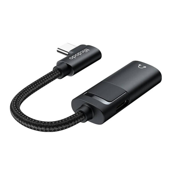 USB-C to AUX mini jack 3.5mm + USB-C adapter, Mcdodo CA-1880 (black) - Image 4