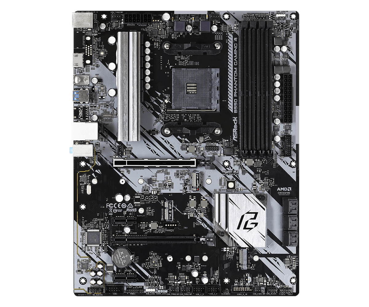 Mainboard|ASROCK|AMD B550|SAM4|ATX|2xPCI-Express 3.0 1x|1xPCI-Express 3.0 4x|2xM.2|1xPCI-Express 4.0 16x|Memory DDR4|Memory slots 4|1xHDMI|2xAudio-In|1xAudio-Out|6xUSB 3.2|1xPS/2|1xRJ45|B550PHANTOMGAMING4 - Image 3