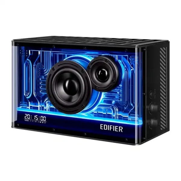 BOXE EDIFIER Gaming desktop, RMS: 40W, Bluetooth 5.3, USB-C, USB-A, AUX, EQs preset 3 moduri, RGB 7 culori, GaN charger 35W, black, "QD35-BK"  (timbru verde 0.8 lei) - Image 4