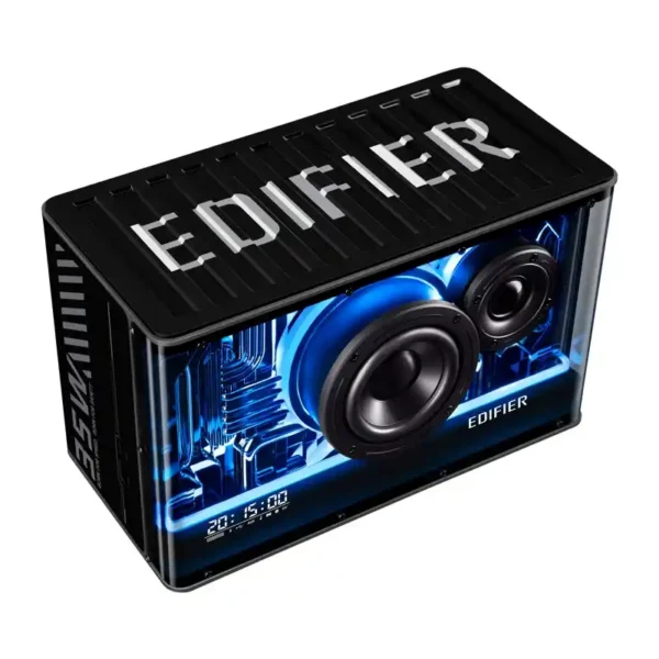 BOXE EDIFIER Gaming desktop, RMS: 40W, Bluetooth 5.3, USB-C, USB-A, AUX, EQs preset 3 moduri, RGB 7 culori, GaN charger 35W, black, "QD35-BK"  (timbru verde 0.8 lei) - Image 3
