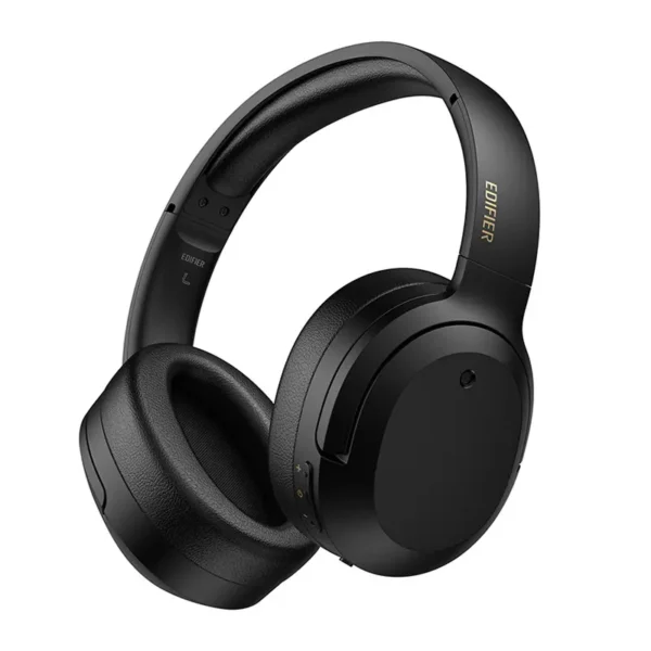 CASTI Edifier, wireless, cu fir, standard, utilizare multimedia, smartphone, microfon pe casca, conectare prin Bluetooth 5.2, USB-C, ANC, negru, "W820NB-PLUS-BK", (timbru verde 0.8 lei) - Image 6