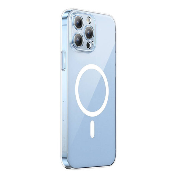 Phone case Baseus Magnetic Crystal Clear for iPhone 13 Pro (transparent) with all-tempered-glass screen protector and cleaning kit - Image 2
