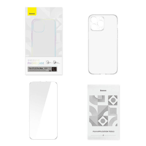 Transparent Case and Tempered Glass set Baseus Corning for iPhone 13 Pro Max - Image 3