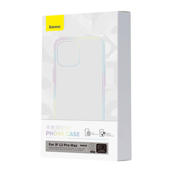 Transparent Case and Tempered Glass set Baseus Corning for iPhone 13 Pro Max - Image 8