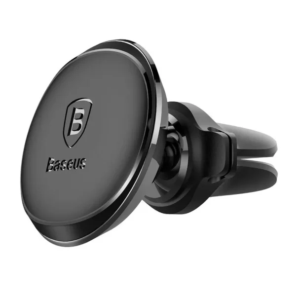 SUPORT AUTO Baseus OS pt. SmartPhone, fixare grilaj ventilatie, magnetic, 2 x clips cablu, negru "SUGX020001" - 6932172627003