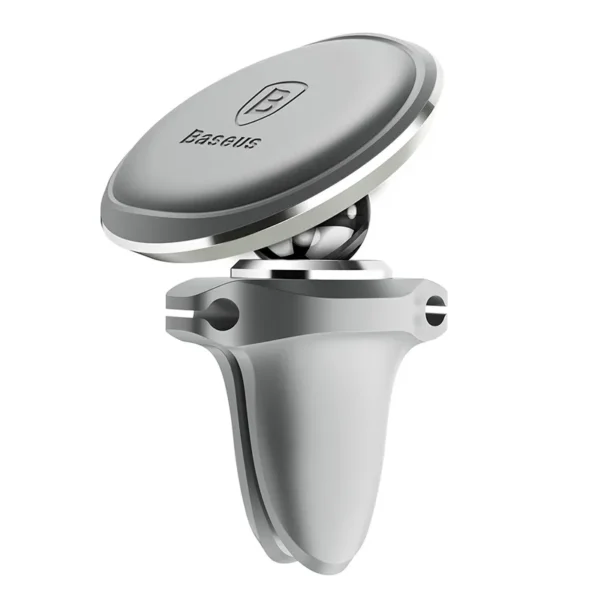 SUPORT AUTO Baseus OS pt. SmartPhone, fixare grilaj ventilatie, magnetic, 2 x clips cablu, argintiu "SUGX020012" - 6932172627034 - Image 7