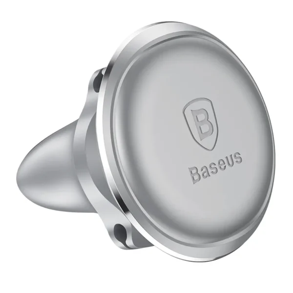 SUPORT AUTO Baseus OS pt. SmartPhone, fixare grilaj ventilatie, magnetic, 2 x clips cablu, argintiu "SUGX020012" - 6932172627034
