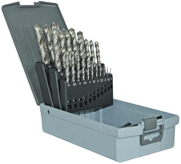 Metal drills set 1-13mm, HSS, fully ground, 25pcs, T-Line