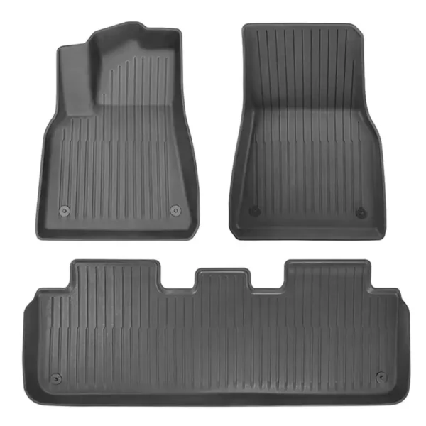 COVOR AUTO Baseus T-Space, set 3 bucati compatibil Tesla Model Y, realizat din TPE, negru "C20751300111-00" - 6932172634339
