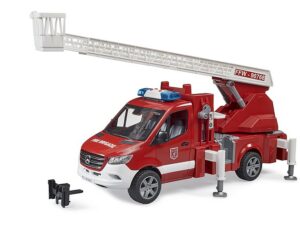 Wóz strażacki Mercedes Benz Sprinter z drabiną i światłami