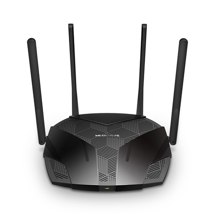 ROUTER MERCUSYS wireless 3000Mbps, 3 porturi LAN Gigabit, 1 port WAN Gigabit, Dual Band AC3000 4 x antena externa, Wi-Fi 6, "MR80X" (timbru verde 0.8 lei)