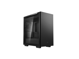 CARCASA DEEPCOOL MACUBE 110, Micro ATX, fara sursa, sticla securizata, 1 x fan, USB 3.0 x 2, Jack 3.5mm, mesh, "R-MACUBE110-BKNGM1N-G-1" (timbru verde 0.08 lei)