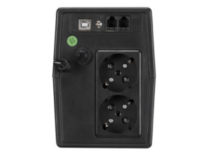 UPS FORTRON Line Int. cu management, LCD,   600VA/ 360W, AVR, 2 x socket Schuko, display LCD, 1 x baterie 12V/7Ah, conector USB, combo RJ11/RJ45, "iFP600" "PPF3602700"  (timbru verde 4 lei)