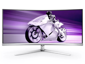 Monitor 34 cale Evnia 34M2C8600 Curved QD OLED 175Hz HDMIx2 DP USB-C HDR HAS Ambiglow