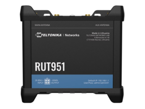 ROUTER LTE Teltonika "RUT951", 1 x WAN port 10/100 Mbps, 3 x LAN port 10/100 Mbps, Wi-Fi 802.11b/g/n, 4G (LTE) Cat 4 viteza max. 150 Mbps, 3G 21 Mbps, 2G 236.8 kbps "RUT951000000" (timbru verde 0.8 lei)