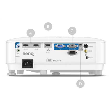 BenQ MX560 | 1024x768 DLP Lamp 4000ANSI-lumen 1.96-2.15:1 Fixed lens White - Image 5