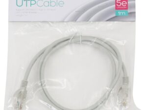 Omega LAN Cable / 5e cat / RJ45 / 1m / Grey