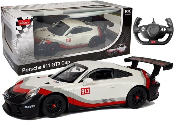 Car R/C Porsche 911 GT3 CUP Rastar 1:14 White