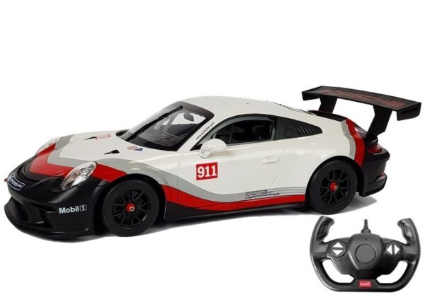 Car R/C Porsche 911 GT3 CUP Rastar 1:14 White - Image 2