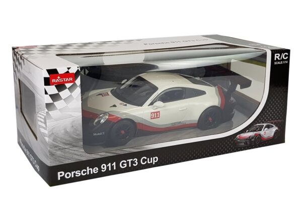 Car R/C Porsche 911 GT3 CUP Rastar 1:14 White - Image 10