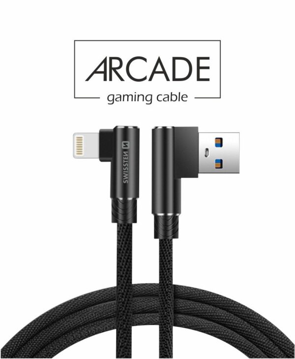 USB kaabel Swissten 3.1 USB - Lightning, 1.2m, nurgaga