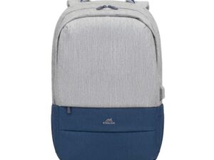 NB BACKPACK ANTI-THEFT 17.3"/7567 GREY/DARK BLUE RIVACASE