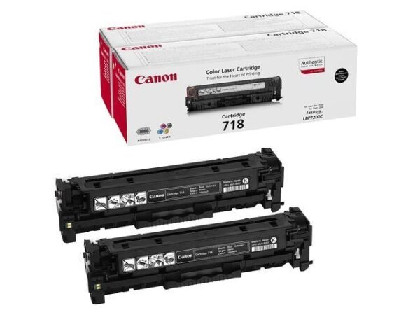 718 BLACK CARTRIDGE CRG 6800P/718 BK VP (2PK)