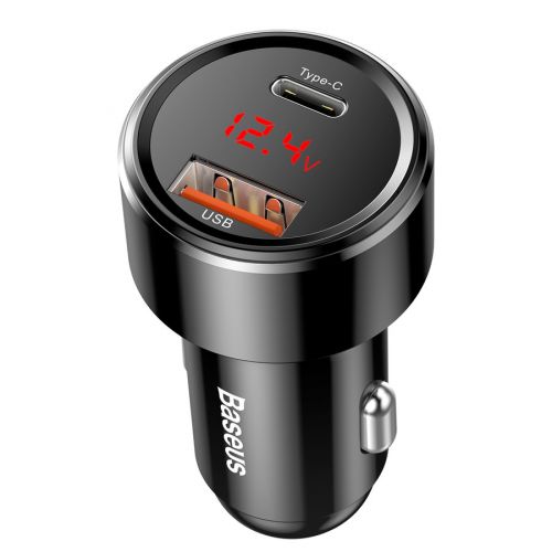 INCARCATOR AUTO Baseus Magic Series PPS,1xUSB Output 4.5V/5A,1 x USB Type-C Output 5V/3A,total output 45W,6A,pt. bricheta auto,afisaj digital,negru"CCMLC20C-01" (timbru verde 0.18 lei)-6953156293182 - Image 8