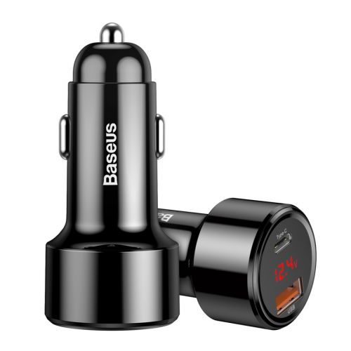 INCARCATOR AUTO Baseus Magic Series PPS,1xUSB Output 4.5V/5A,1 x USB Type-C Output 5V/3A,total output 45W,6A,pt. bricheta auto,afisaj digital,negru"CCMLC20C-01" (timbru verde 0.18 lei)-6953156293182 - Image 6