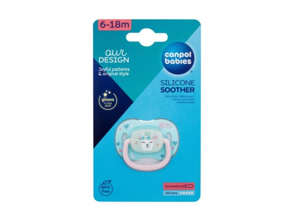 CANPOL BABIES Silicone Symmetrical Soother 6-18M, EXOTIC (lama), 34/921_lama