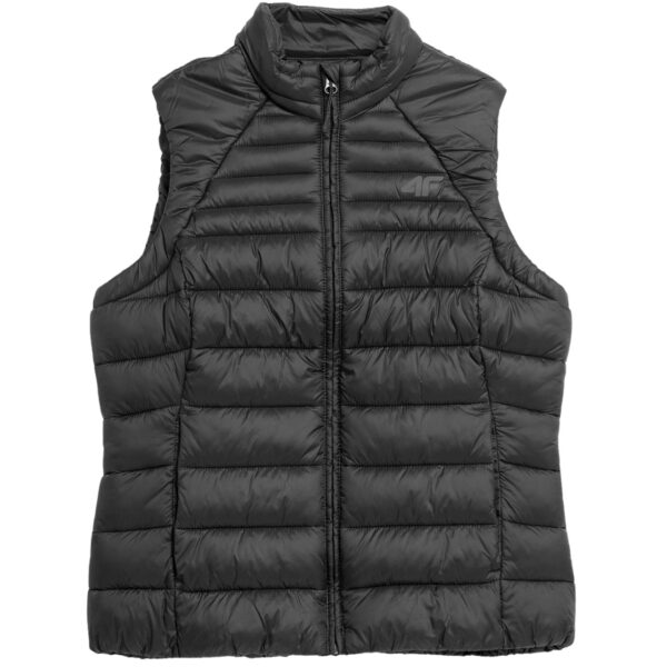 Women's down vest 4F F091 deep black 4FSS23TDJAF091 20S