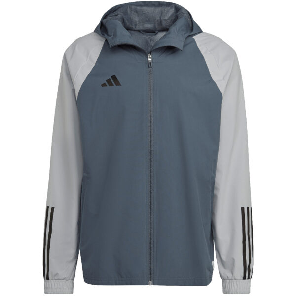 adidas Tiro 23 Competition All-Weather Men's Jacket Grey HU1320 - Image 3