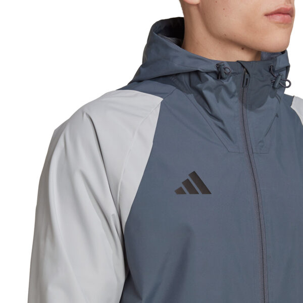 adidas Tiro 23 Competition All-Weather Men's Jacket Grey HU1320 - Image 6