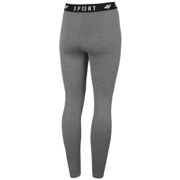 Women's functional leggings 4F medium gray melange H4Z22 SPDF351 24M M - Image 2