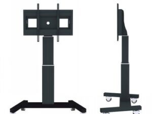 Neomounts PLASMA-M2500 cart - motorized - for flat panel / media player / mini PC - black, RAL 9005