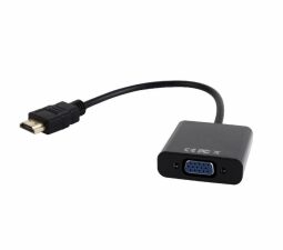 Adapter HDMI-A(M)->VGA (F)+Audio na kablu