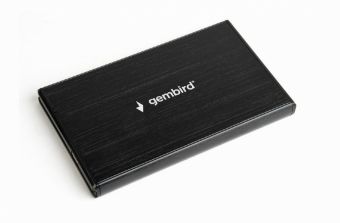 RACK extern pt. HDD/ SSD 2.5", GEMBIRD, interfata S-ATA, interfata PC: USB 3.0, negru, aluminiu, "EE2-U3S-3" (timbru verde 0.8 lei)