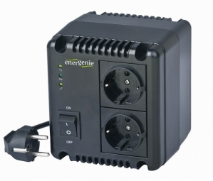 AVR GEMBIRD 1000VA/ 600W, 2 x socket Schuko, indicatie status cu LED, sinusoida pura, "EG-AVR-1001"i) (timbru verde 4 lei)