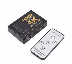RoGer HDMI 4K High Speed Splitter 5 HDMI inputs / Remote Controller / Infrared Cable