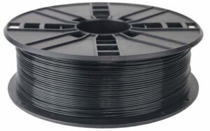 Tlačová struna (filament) GEMBIRD, PLA, 1,75mm, 1kg, čierna