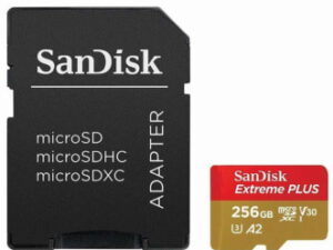EXTREME PLUS MICROSDXC 256GB+SD/ADAPTER 200MB/S 140MB/S A2 C10 V