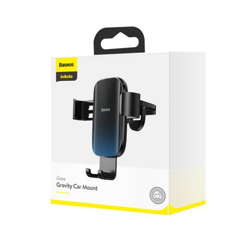 SUPORT AUTO Baseus Glaze Gravity pt. SmartPhone, fixare grila ventilatie, negru "SUYL-LG01" - 6953156222731