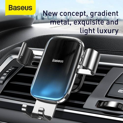 SUPORT AUTO Baseus Glaze Gravity pt. SmartPhone, fixare grila ventilatie, negru "SUYL-LG01" - 6953156222731 - Image 3