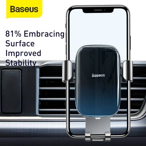SUPORT AUTO Baseus Glaze Gravity pt. SmartPhone, fixare grila ventilatie, negru "SUYL-LG01" - 6953156222731 - Image 4