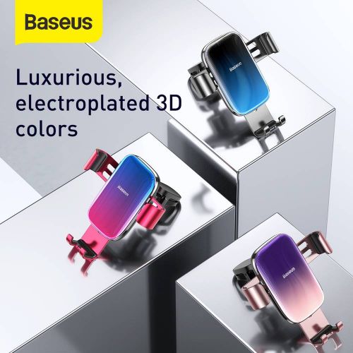 SUPORT AUTO Baseus Glaze Gravity pt. SmartPhone, fixare grila ventilatie, negru "SUYL-LG01" - 6953156222731 - Image 7